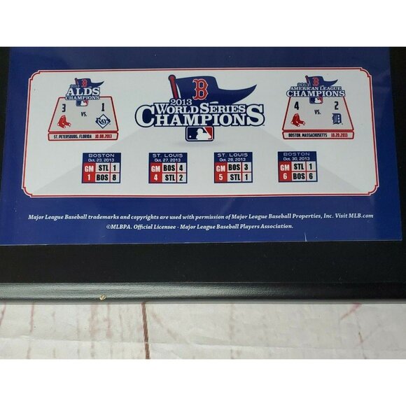 2013 World Series Champions with Fanatics Authentic Red Sox Wall Plaque - Picture 10 of 11